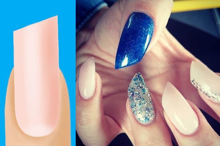 Lipstick shaped nails